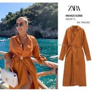 ZARA CROSSED DRESS TRF